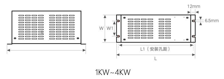 MBRB电阻箱产品尺寸图